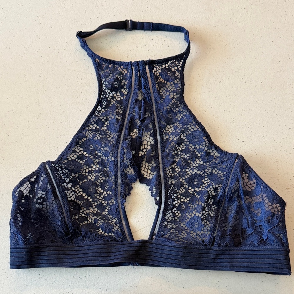 Victoria's Secret Midnight Blue Lace Bralette